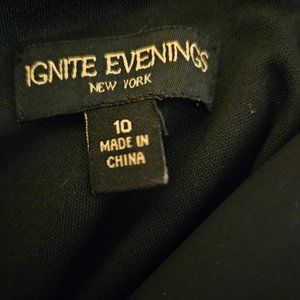 Ignite Evenings Black Formal Dress w/ Flare style